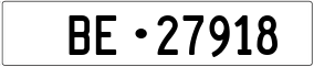 Truck License Plate